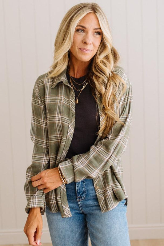 Karlee Flannel Plaid Top
