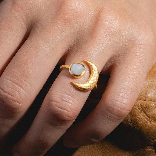Moon Open Ring
