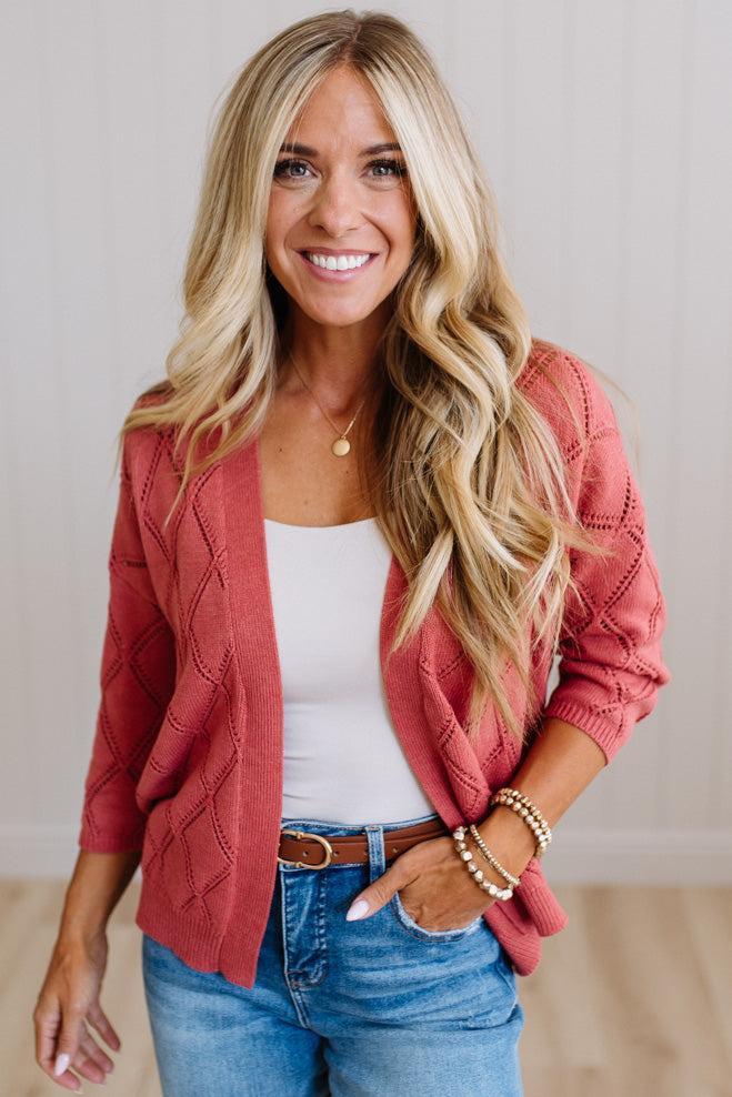 Meg Open Knit Cardigan