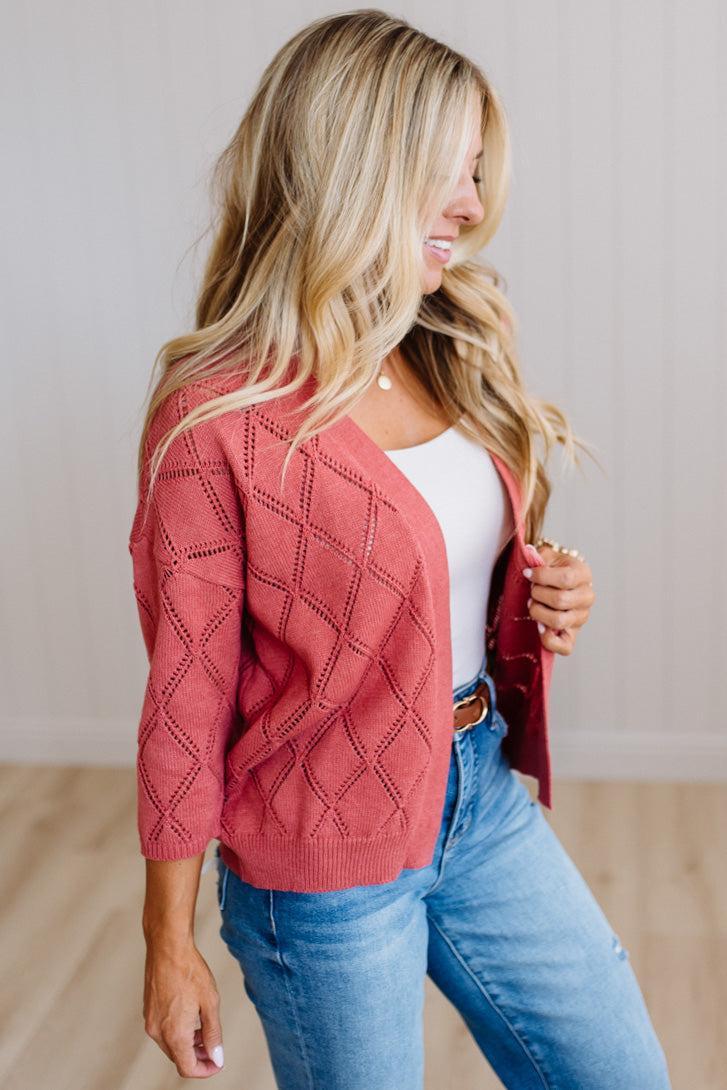 Meg Open Knit Cardigan