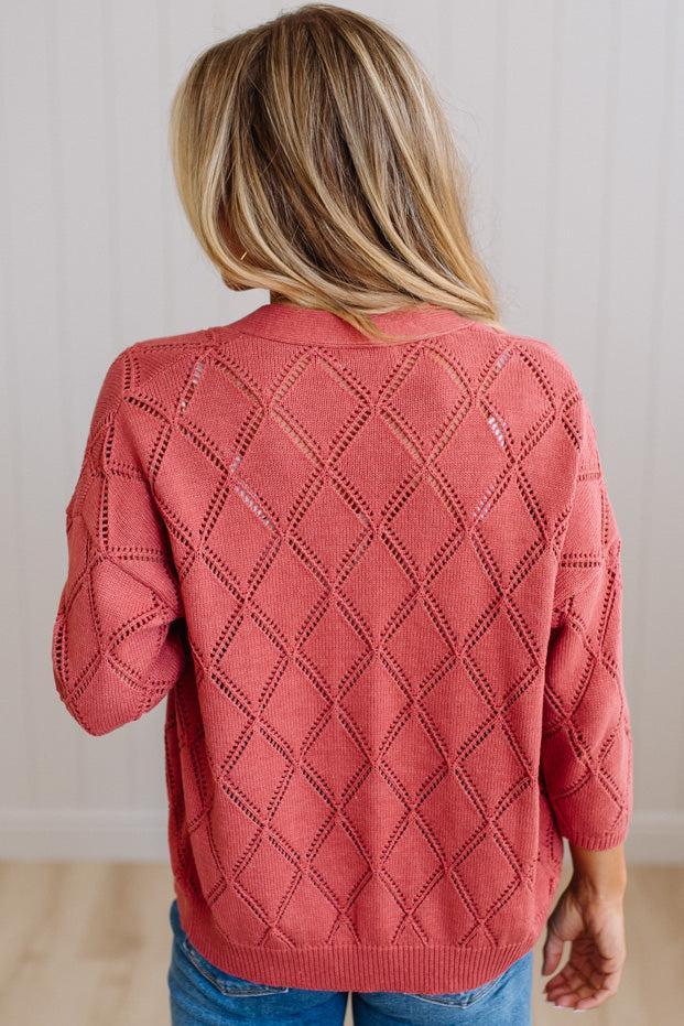 Meg Open Knit Cardigan
