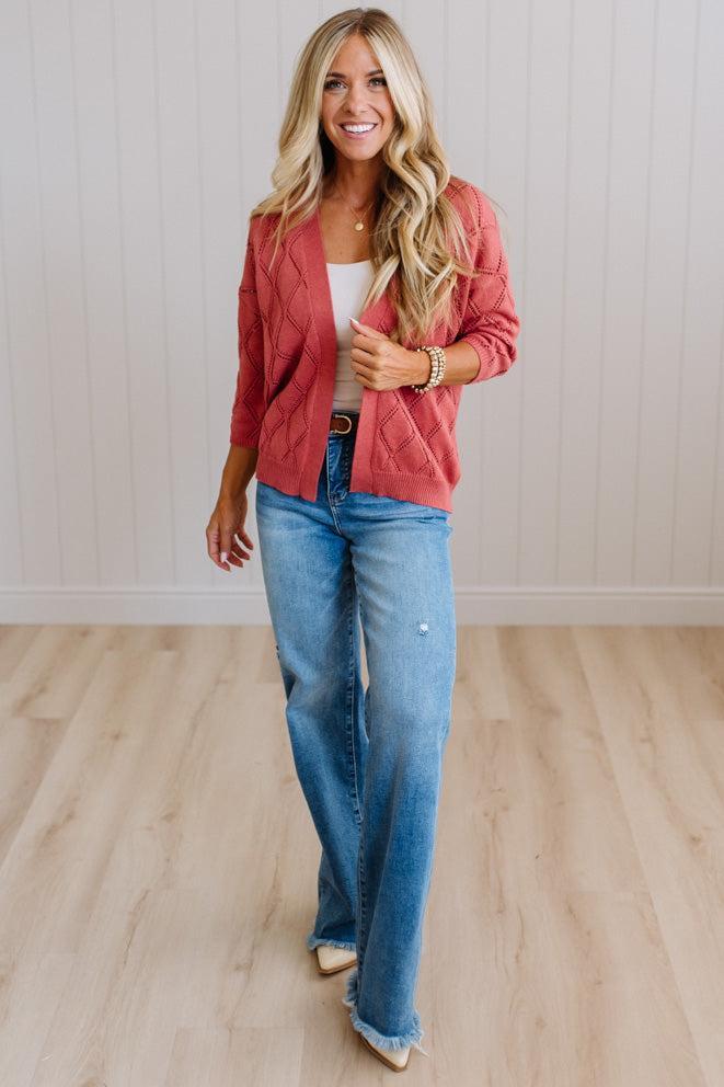 Meg Open Knit Cardigan