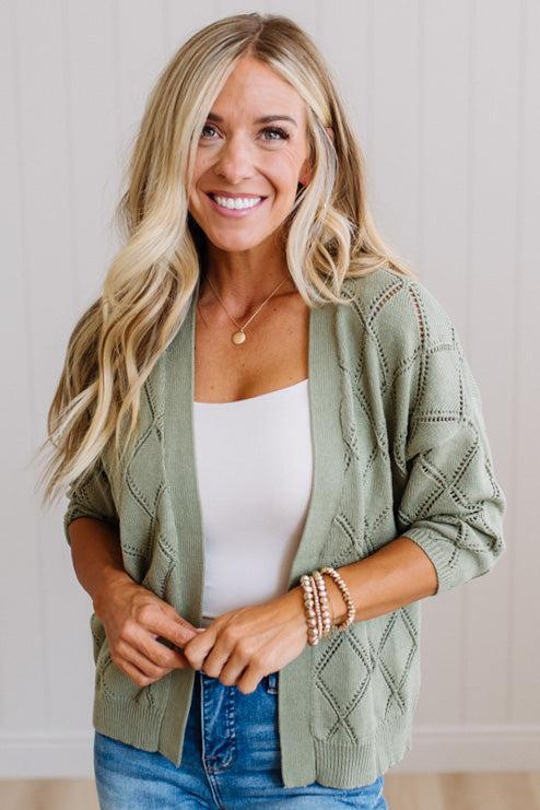Meg Open Knit Cardigan