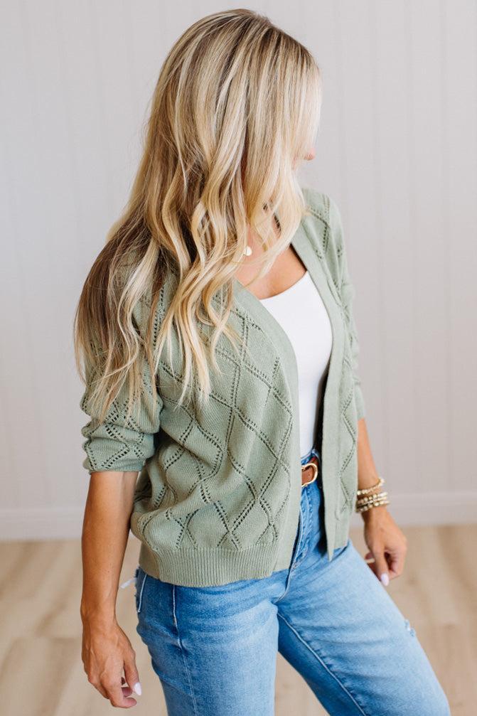 Meg Open Knit Cardigan