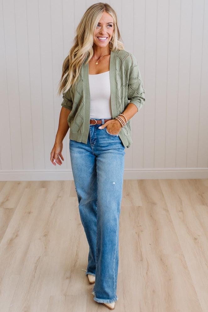 Meg Open Knit Cardigan