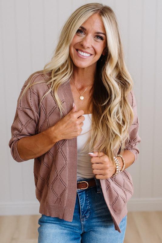 Meg Open Knit Cardigan