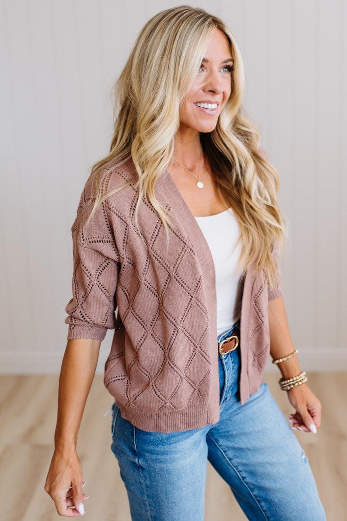 Meg Open Knit Cardigan