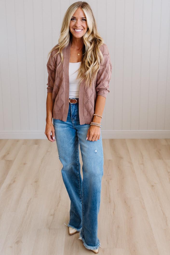 Meg Open Knit Cardigan