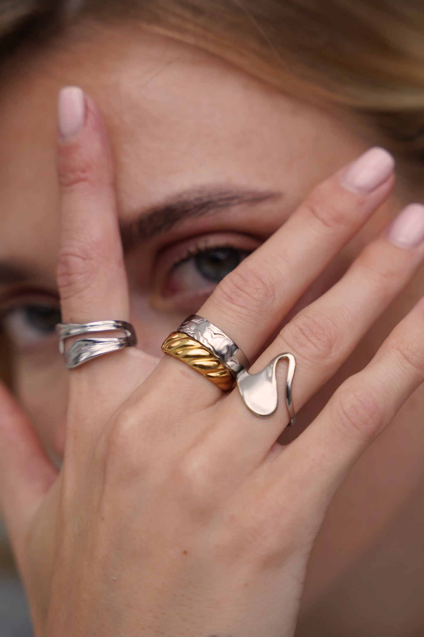 Jeanique - Ring - Stainless Steel