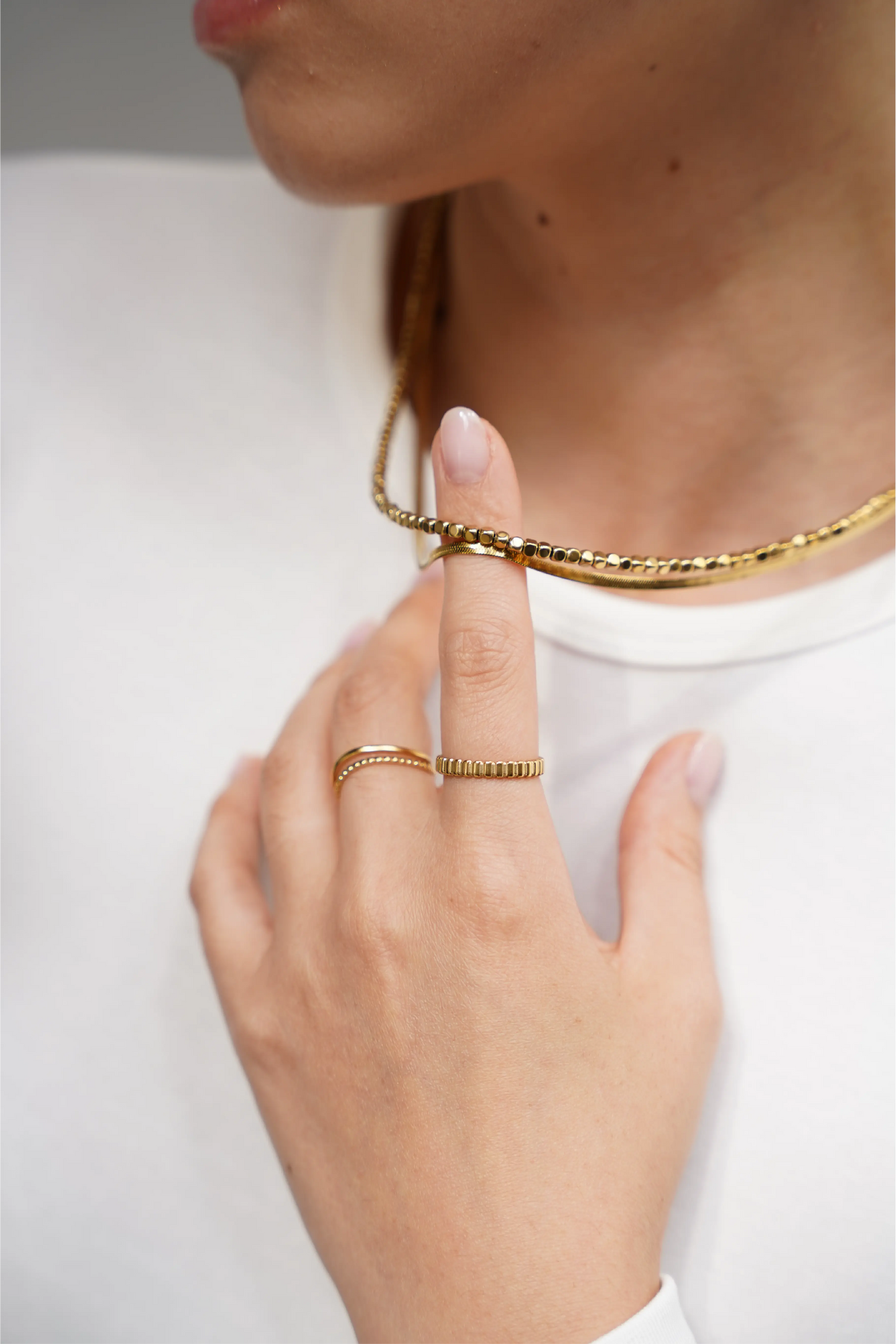 Mika - Ring - Stainless Steel - Adjustable