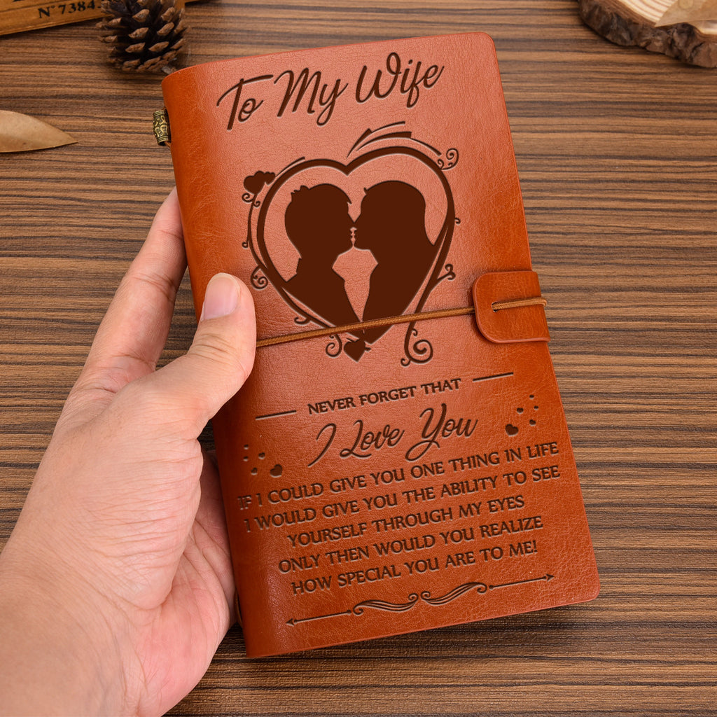 ❤️Best Gift🎁-Leather Writing Journal With Inspirational Quotes📒