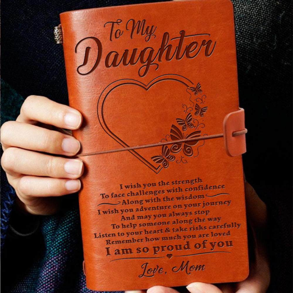 ❤️Best Gift🎁-Leather Writing Journal With Inspirational Quotes📒