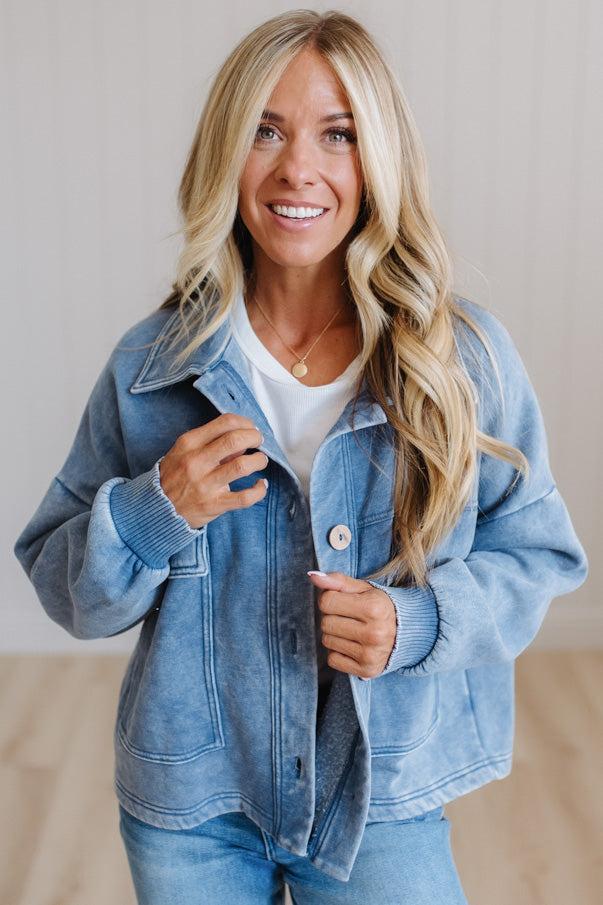 Ollie Acid Wash Fleece Jacket