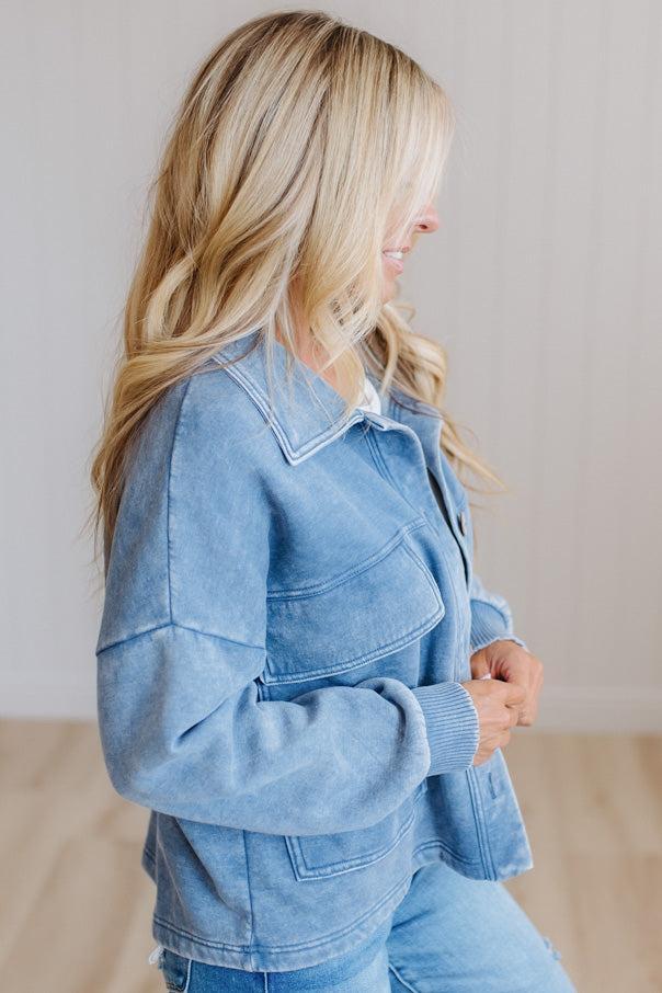 Ollie Acid Wash Fleece Jacket