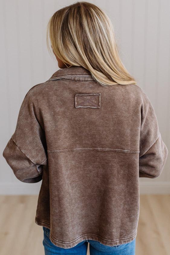 Ollie Acid Wash Fleece Jacket