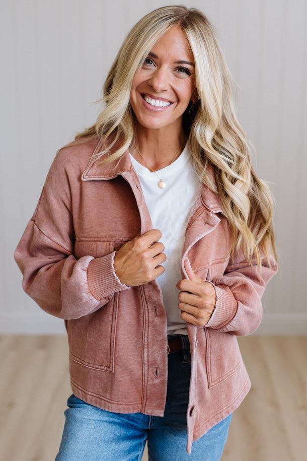Ollie Acid Wash Fleece Jacket