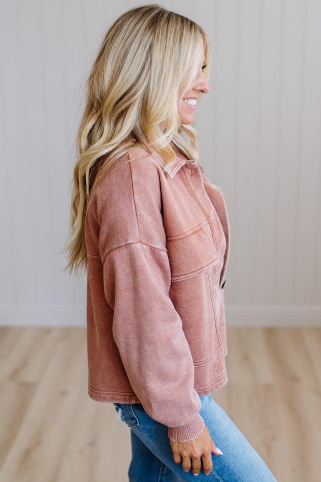 Ollie Acid Wash Fleece Jacket