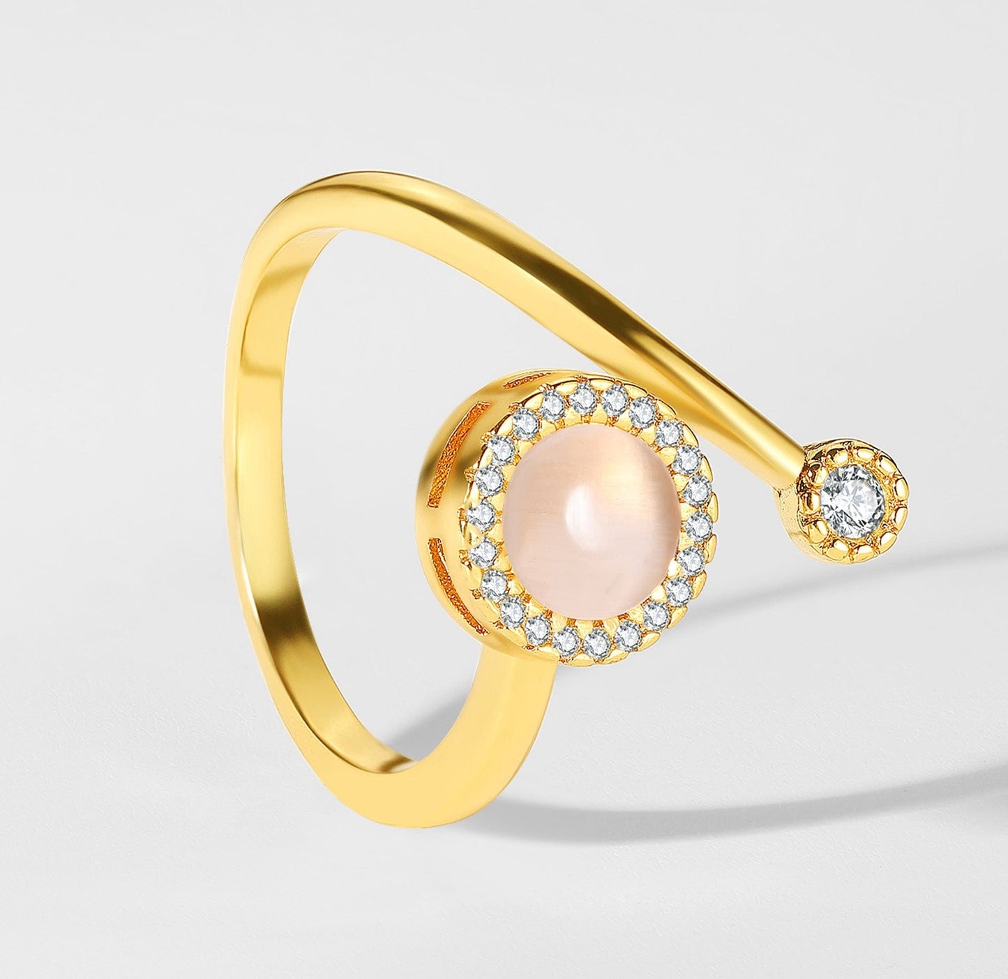 Opal Spinner Worry Ring