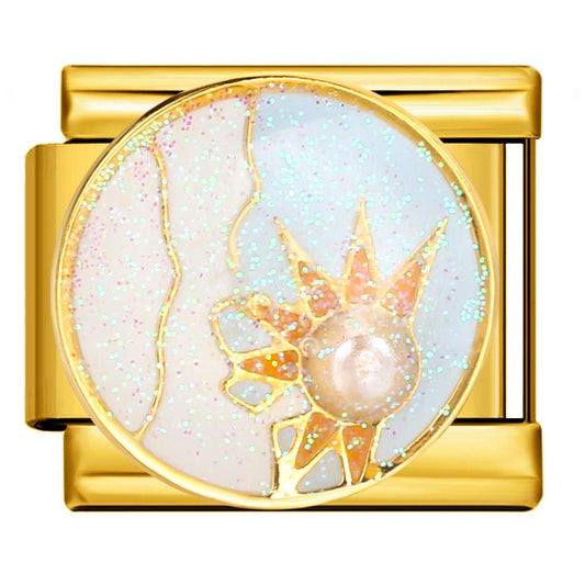 Pearl Sun Charm