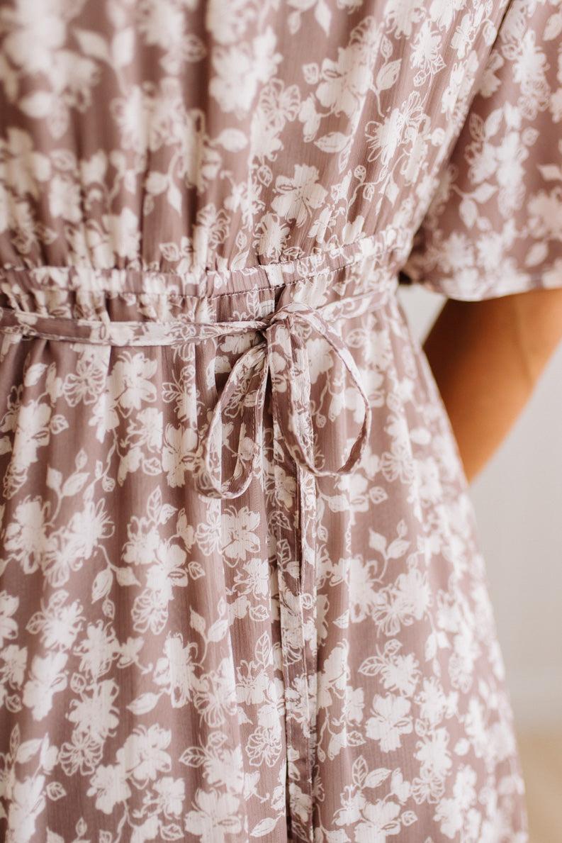 Rosie Floral Flutter Sleeve Maxi