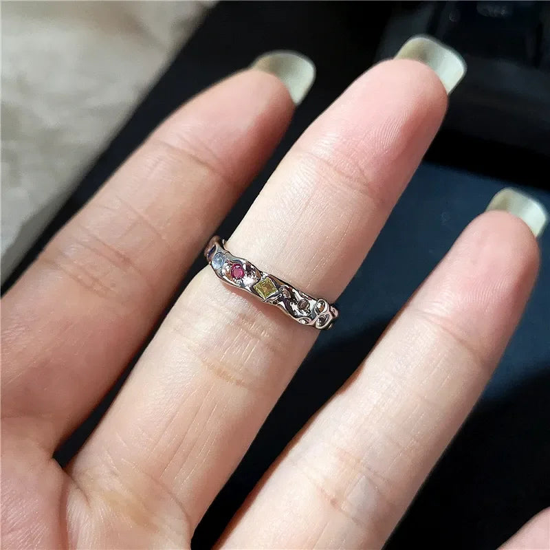 Cyberpunk Spinal Bone Gothic Claw Ring