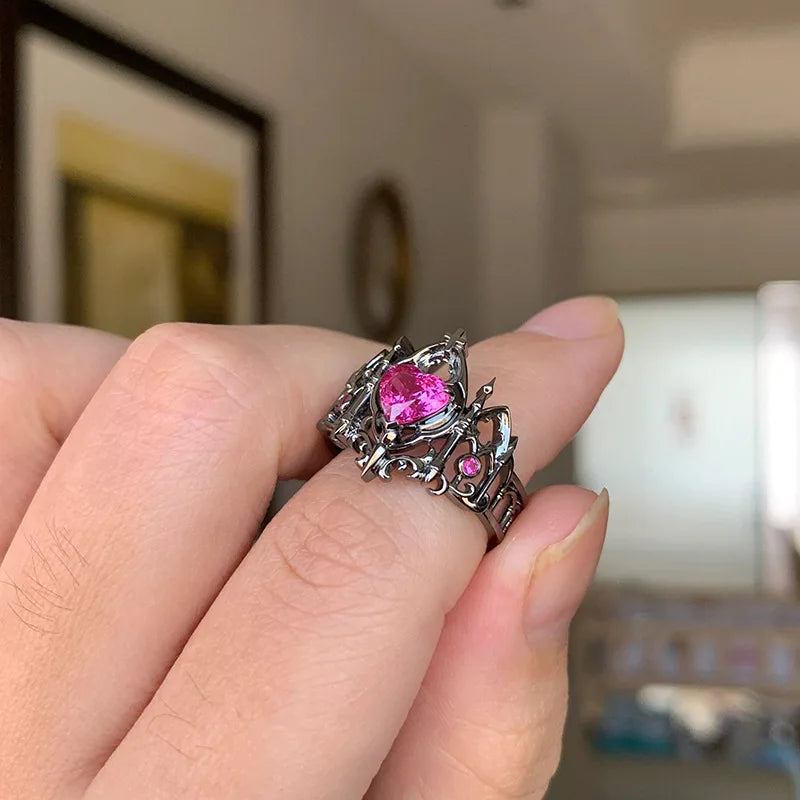 Gothic Irregular Gemstone Ring