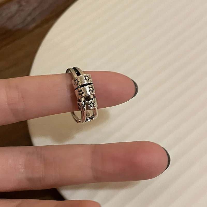Unisex Retro Wings Skull Gothic Ring