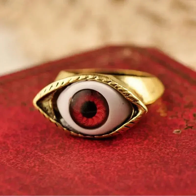 Gothic Eyeball Punk Ring