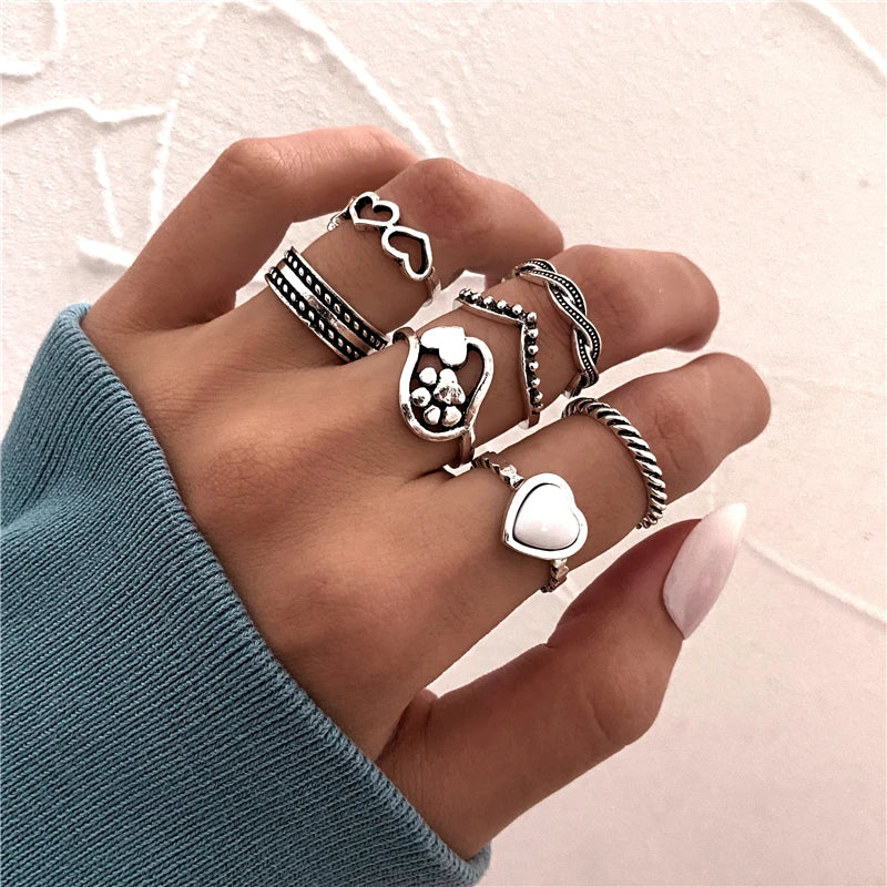 Gothic Heart Dice Spades Ace Ring
