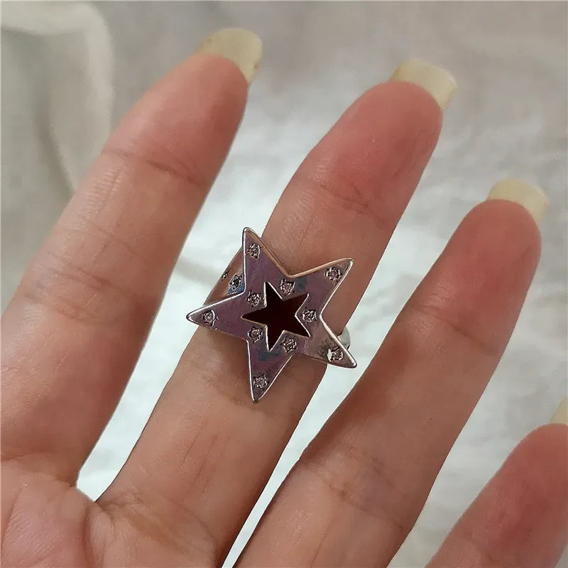 Gothic Cross Heart Luxury Ring