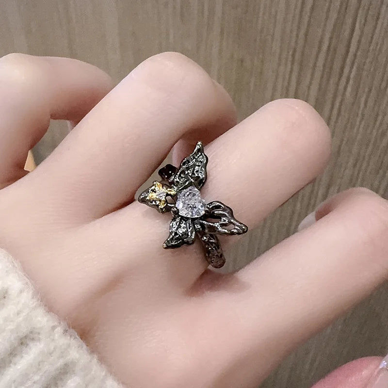 Butterfly Gothic Punk Style Ring