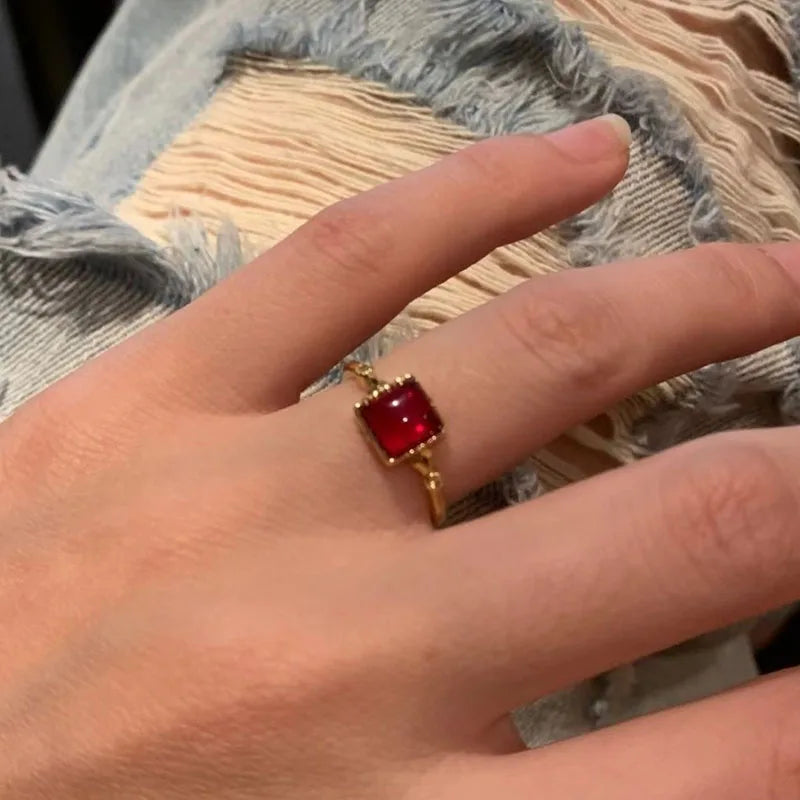 Vintage Gothic Zircon Cross Ring