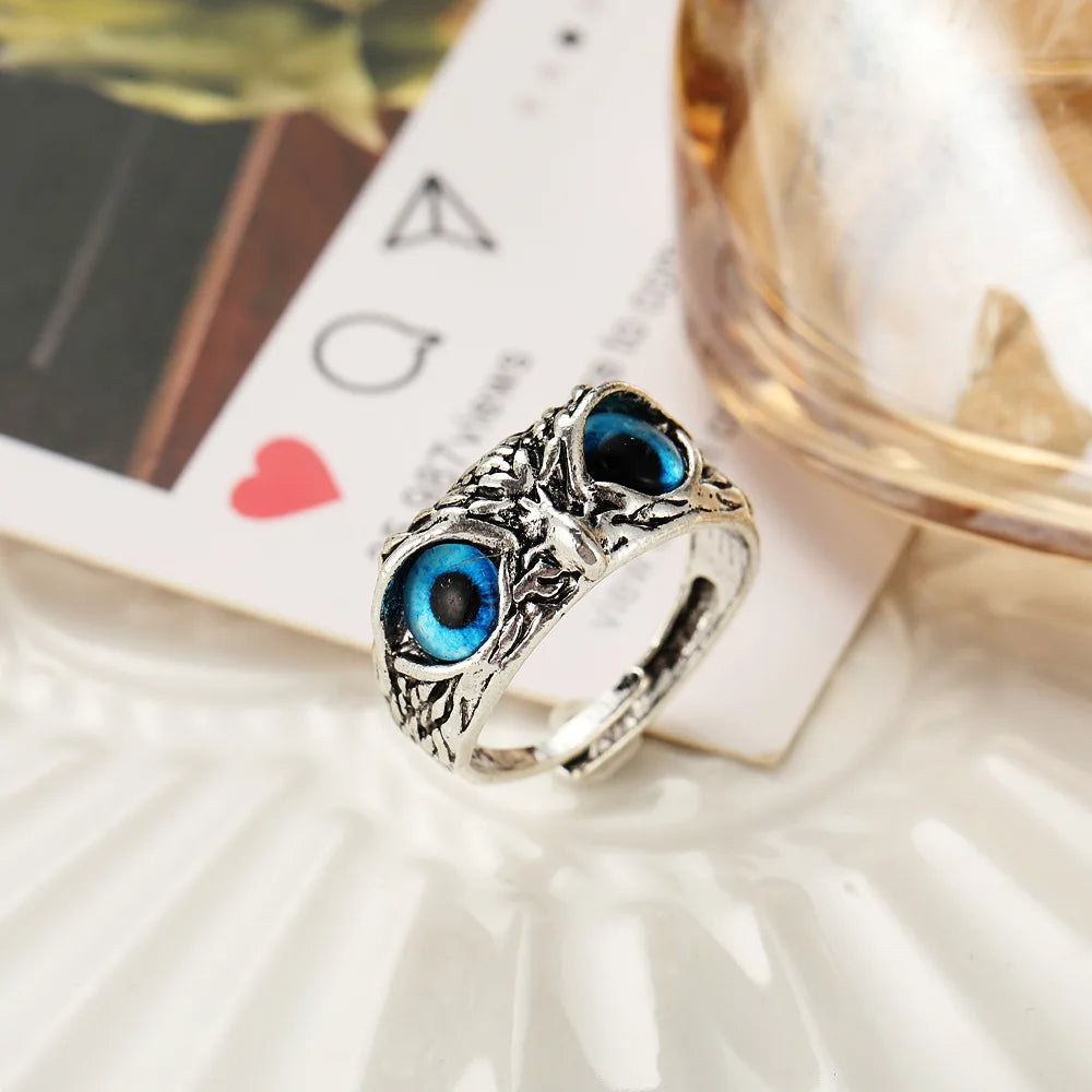 Vintage Owl Animal Gothic Ring