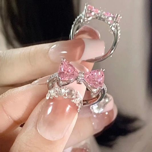 Gothic Animal Butterfly Zircon Star Ring