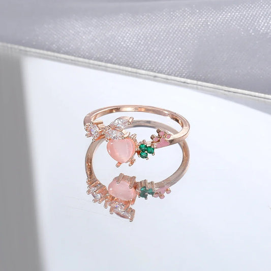 Gothic Animal Butterfly Zircon Star Ring