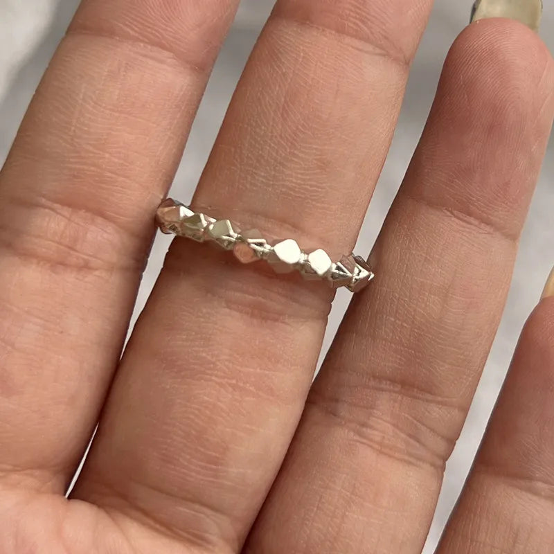 Y2K Crystal Heart Gothic Ring
