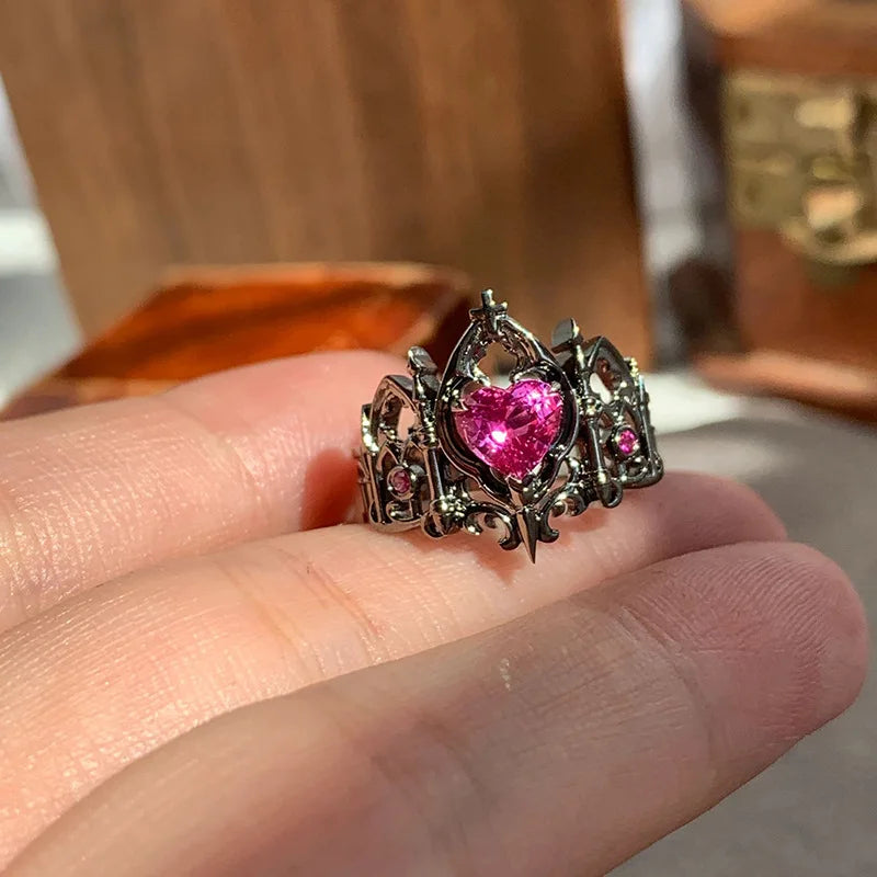 Gothic Irregular Gemstone Ring