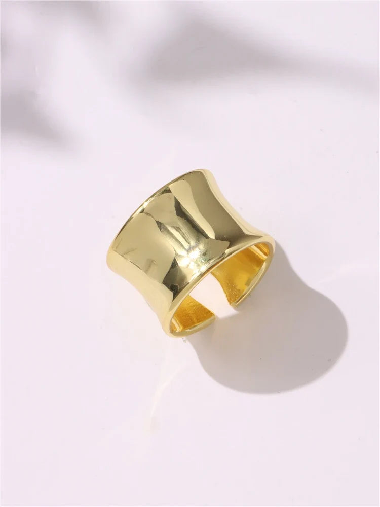Geometric Gothic Titanium Steel Ring