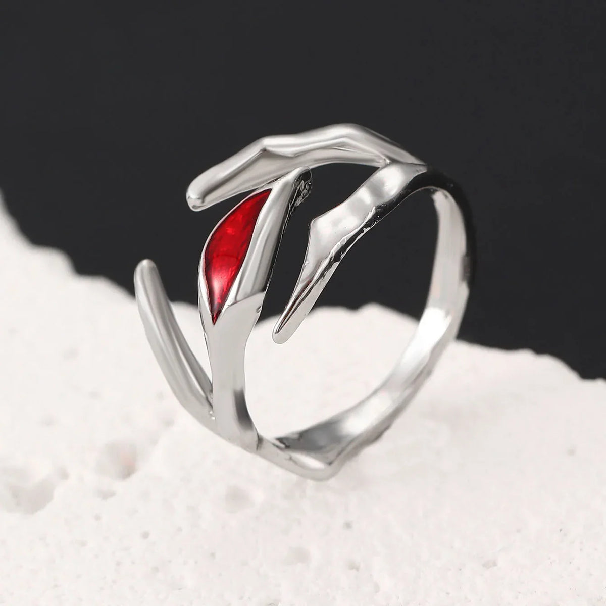 Gothic Red Crystal Ring
