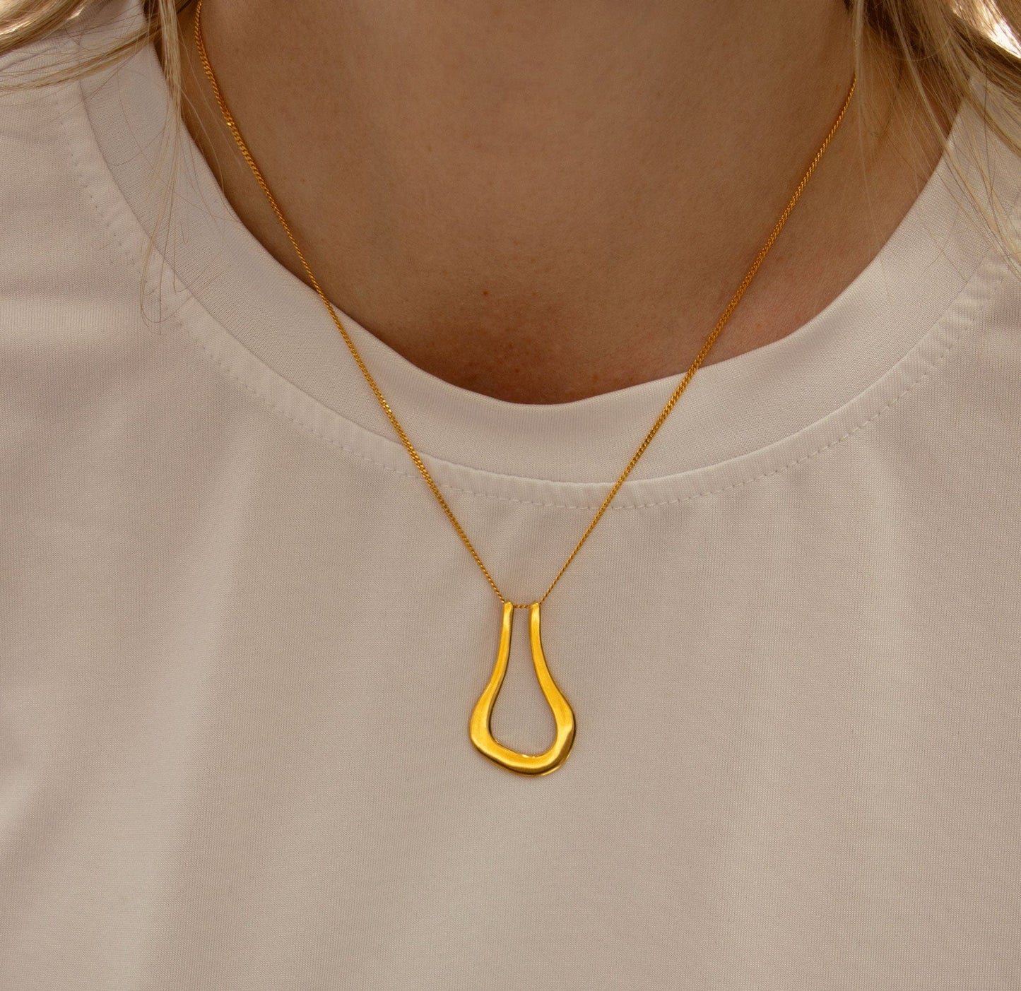 925 Sterling Silver Safina Ring Keeper Necklace