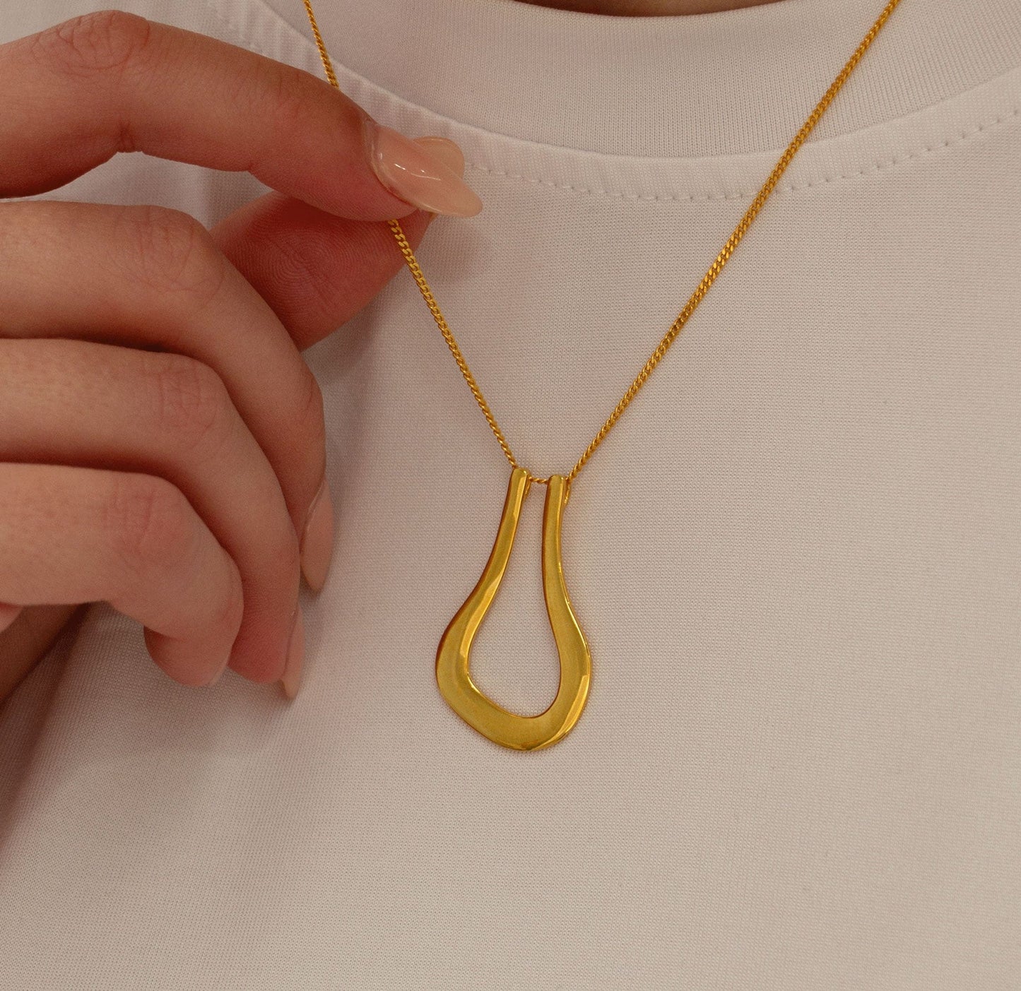 925 Sterling Silver Safina Ring Keeper Necklace