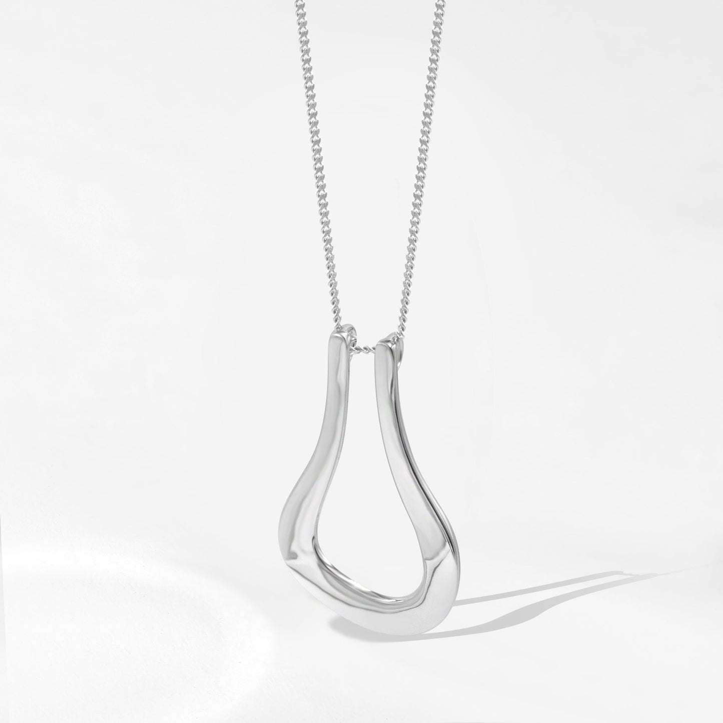 925 Sterling Silver Safina Ring Keeper Necklace