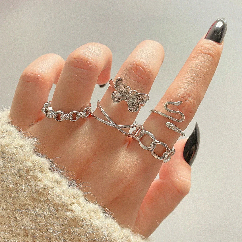 Fashion Simple Gothic Cross Punk Ring