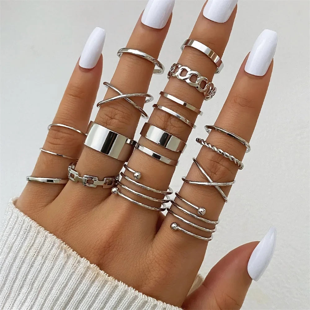Fashion Simple Gothic Cross Punk Ring