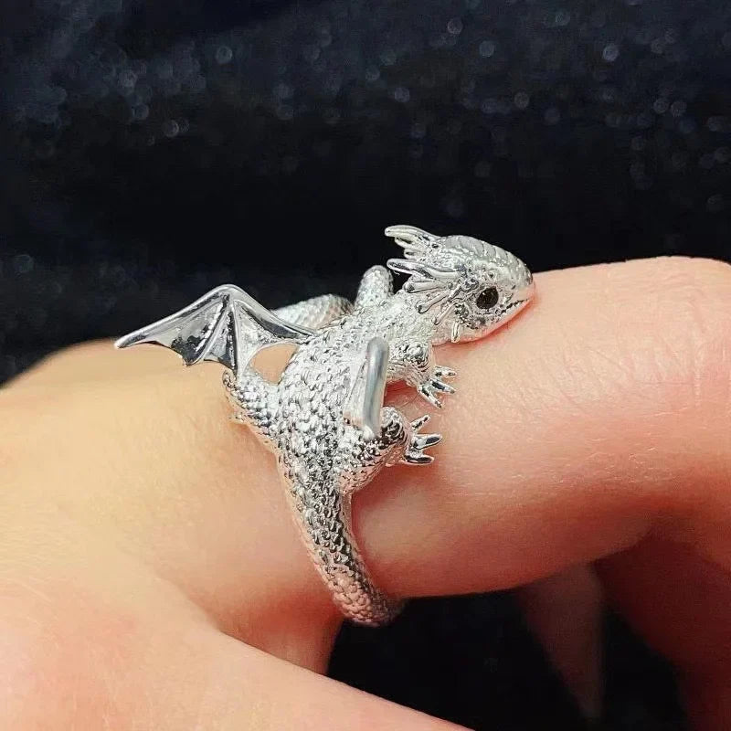 Dragon Pterosaur Wings Gothic Ring