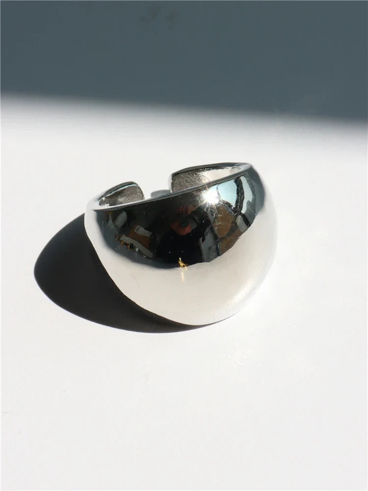 Geometric Gothic Titanium Steel Ring
