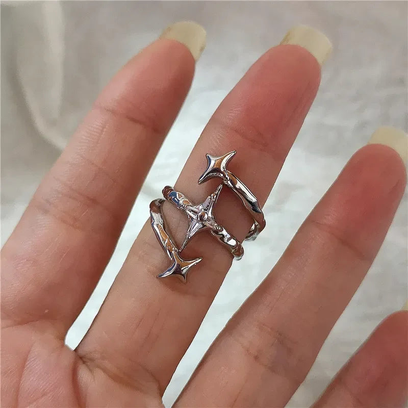 Gothic Cross Heart Luxury Ring