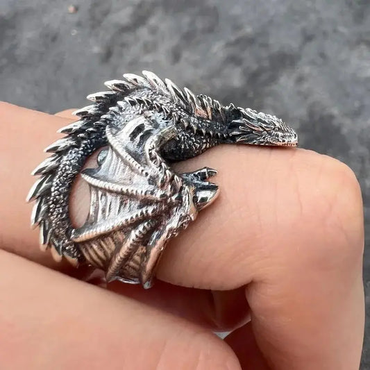 Dragon Pterosaur Wings Gothic Ring