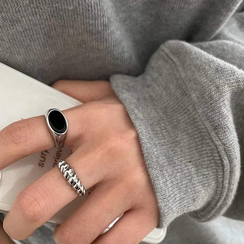 Trendy Gothic Geometric Ring