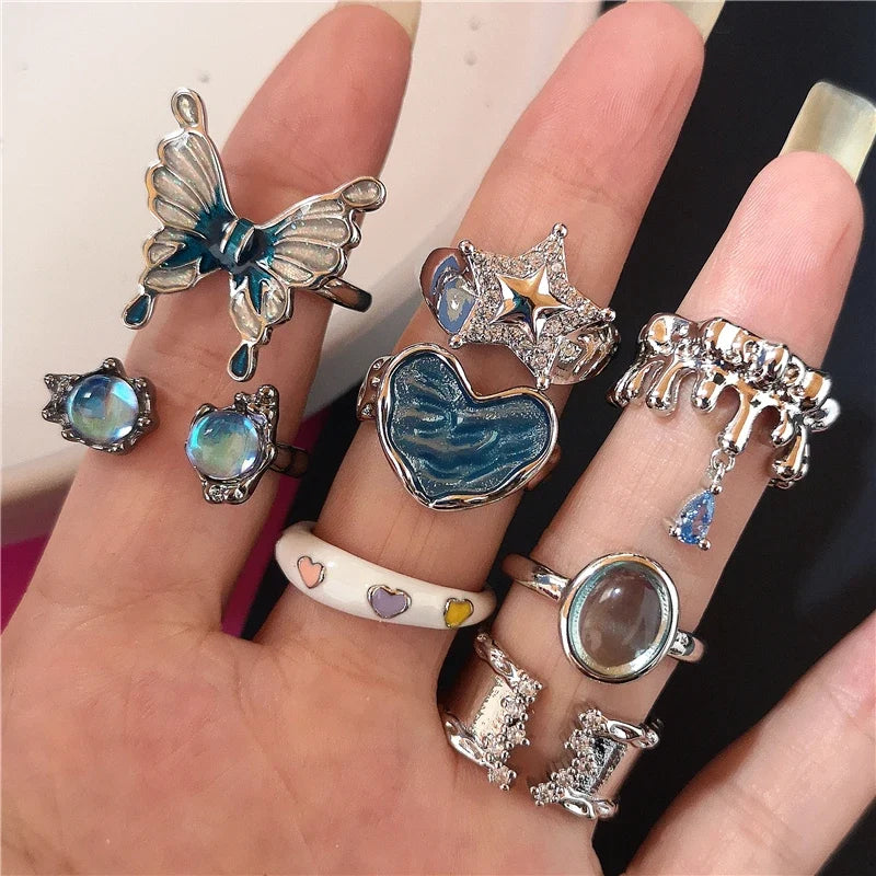Unisex Insect Exaggeration Cicada Gothic Ring